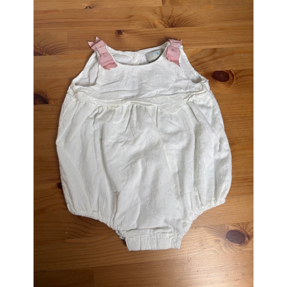 Piper & Posie Infant Girls' Linen Bubble Romper Size 3-6 Months